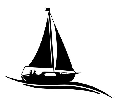 Segelboot Symbol