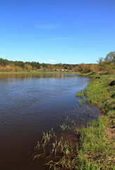 Šurmonys village on the right bank of the Neris