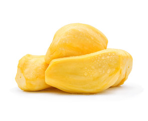 Ripe Jackfruit isolated on white background