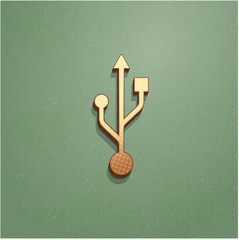 Ikona vintage z szumem i cieniem © vempireart