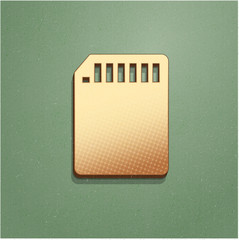 Ikona vintage z szumem i cieniem © vempireart