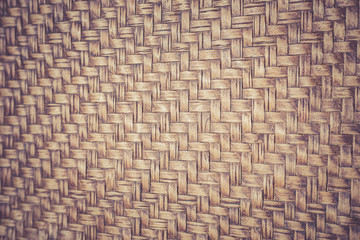 Detail of handmade bamboo weave texture for background