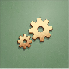 Ikona vintage z szumem i cieniem © vempireart