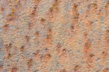 Brown rusted metal.