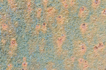 Brown rusted metal.