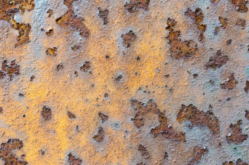 Brown rusted metal.