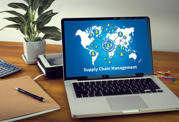  SCM Supply Chain Management concept