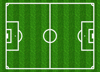 European football, soccer vector field. Football field, sport field play, green field, soccer field illustration