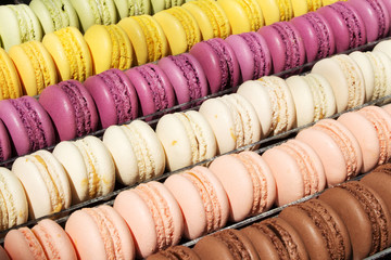 Set of french cookies macaroons