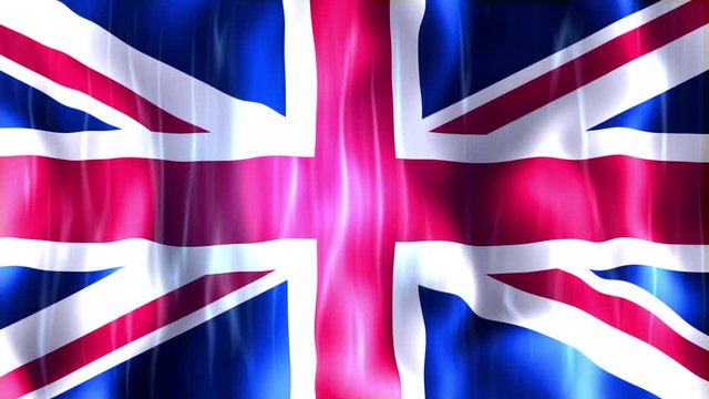 United Kingdom Flag Animation, High Quality Quicktime animation, works with all Editing Programs, 20 Seconds Duration