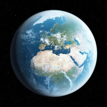 Planet earth, illustration