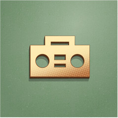 Ikona vintage z szumem i cieniem © vempireart