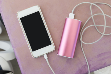 mobile phone with power charger