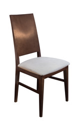 Fototapeta premium wooden stool isolated on white background