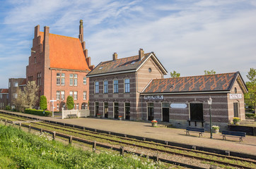 Historical railroad and station of Medemblik