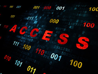 Security concept: Access on Digital background