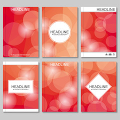 Modern vector templates for brochure, flyer, cover magazine or report in A4 size. Abstract geometric background with triangles. Vector illustration