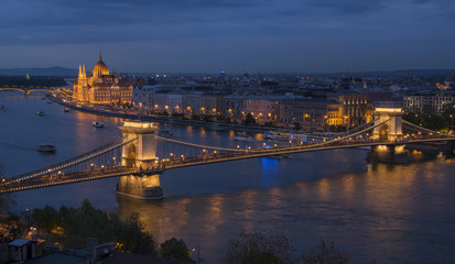 Fototapeta na wymiar Budapest at twilight, Hungary