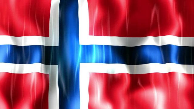 Norway Flag Animation, High Quality Quicktime animation, works with all Editing Programs, 20 Seconds Duration