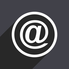 flat design  web white and grey vector icon 