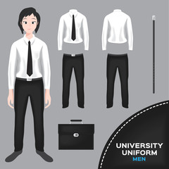 asian university uniform set , Thai set 2