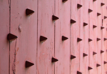 Ancient entrance with many spikes