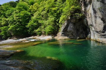 Naklejka premium 渓谷