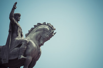 The statue of David the Builder in Tbilisi, Georgia © Curioso.Photography