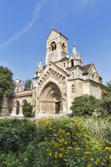 The Chapel of Jak gothic church. Vajdahunyad Castle, Budapest.