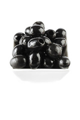 plate with black olives