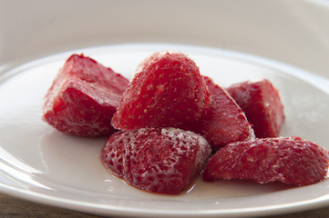 frozen strawberries