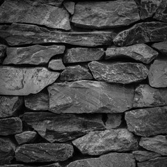 Black wall stone background