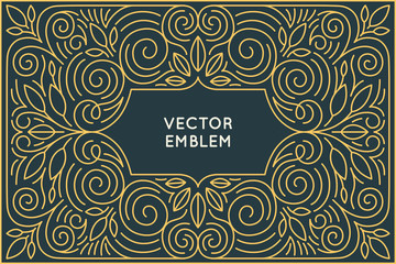 Vector poster design template and greeting card with copy space