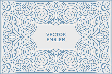 Vector poster design template and greeting card with copy space
