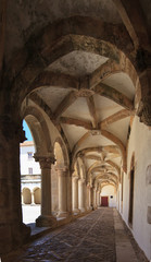 Fototapeta na wymiar The Convent of Christ monastery inside, Tomar, Portugal