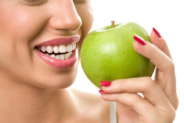 Healthy smile with white teeth