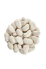 a circle of white beans