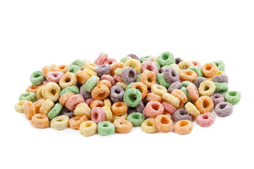 colorful cereal.