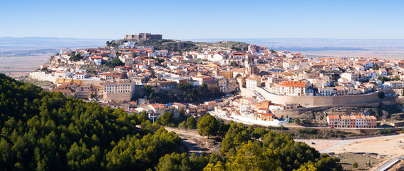 Fototapeta na wymiar General panorama of Chinchilla de Monte-Aragon