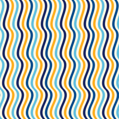 Vertical waves pattern. Striped texture. Abstract background. Vector illustration