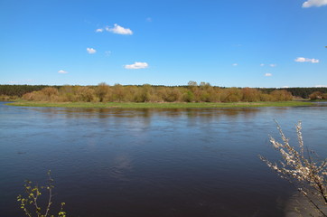 Island Neris in the river