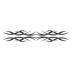 Tattoo tribal vector. Tattoo. Stencil. Pattern. Design. Ornament. Abstract black and white pattern for a different design.