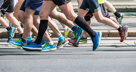 Laufende Beine, Marathon