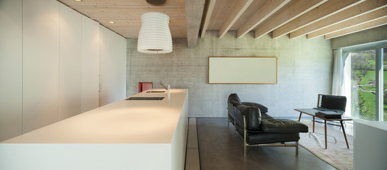 Interior, counter top of kitchen