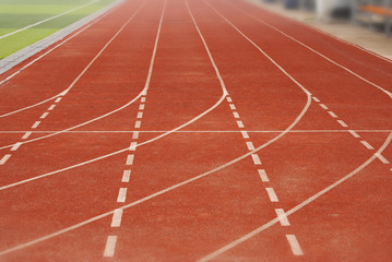   Running track for athletics and sport