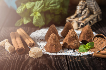 pyramid shape chocolate candies