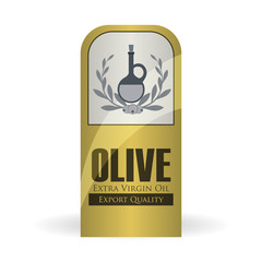 Olive OiL design. Orgnic concept. white background