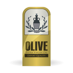 Olive OiL design. Orgnic concept. white background