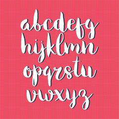 Fototapeta premium Hand drawn vector alphabet