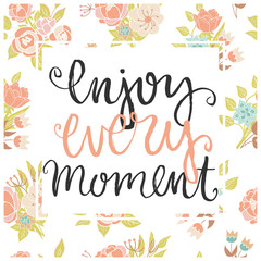 Obraz premium Vector floral card